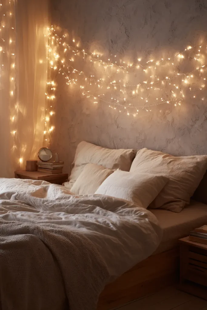 String Lights for a Dreamy Night Mood