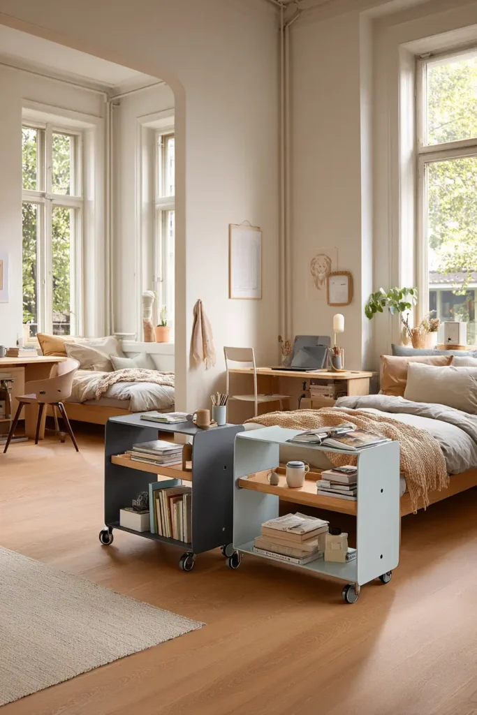Utility Carts for Shared Bedrooms