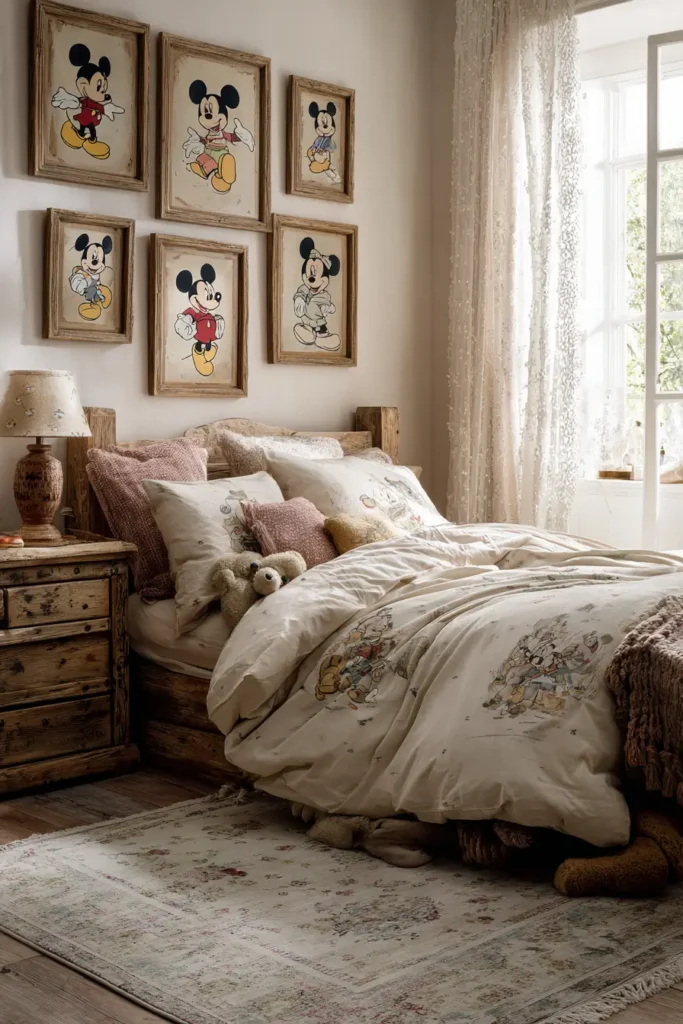 Vintage Mickey Mouse Bedroom Style