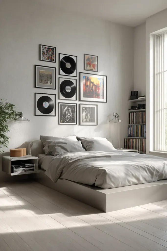 Balancing Album Cover Decor with Modern Design