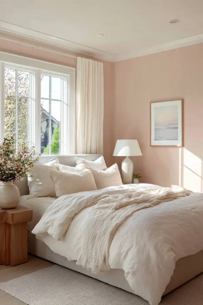 Blush Pink Walls for a Warm Glow
