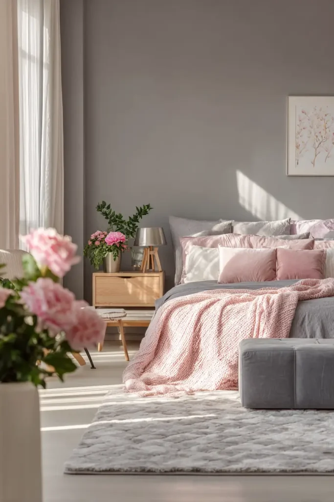 Blush Pink and Gray Combination