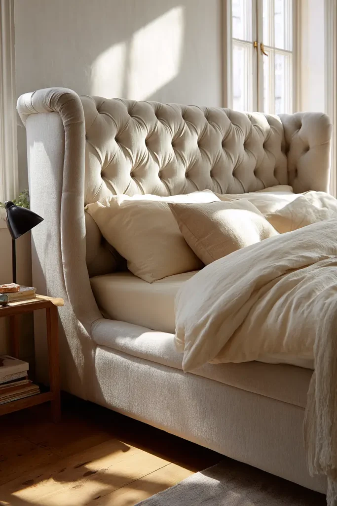 Button-Tufted Beds for Classic Elegance