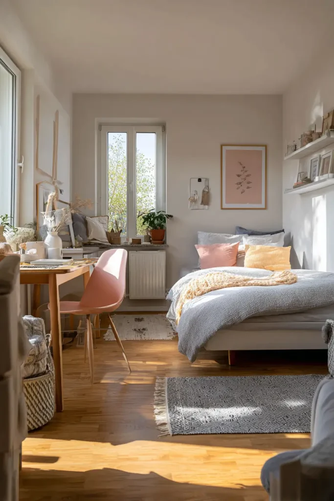 Creative Bedroom with Fun Furniture Placement