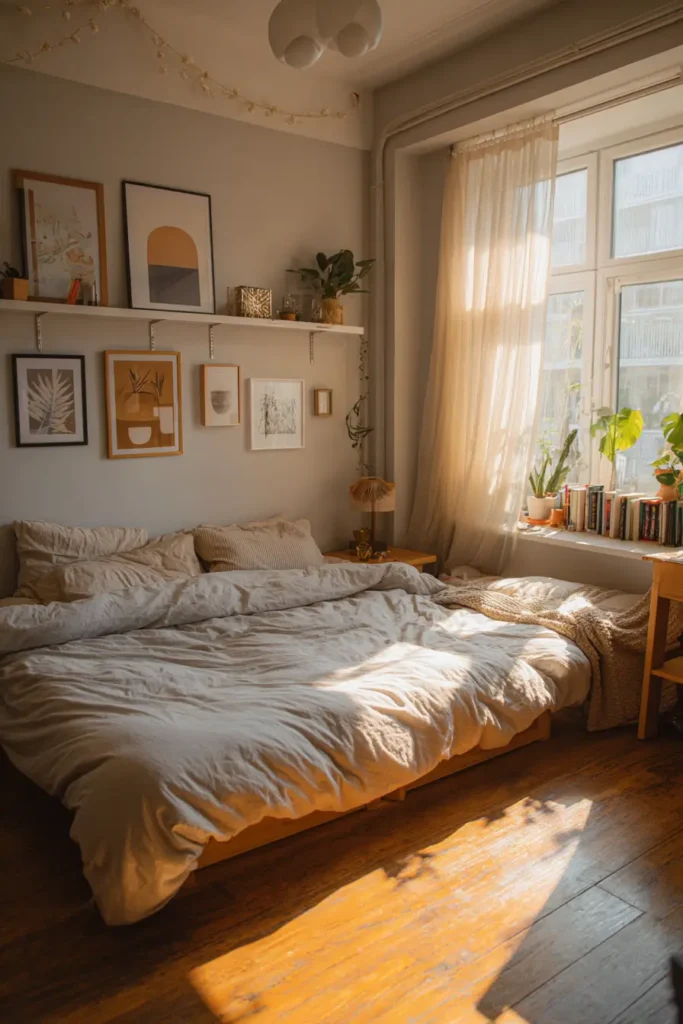 Cute Bedroom with Decorative Walls