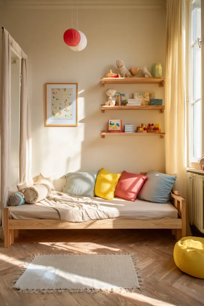 Cute Kids Bedroom with Playful Details