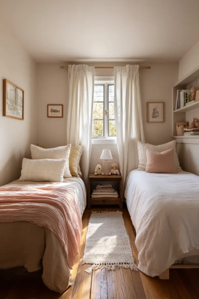 Cute Shared Bedroom for Two Characters