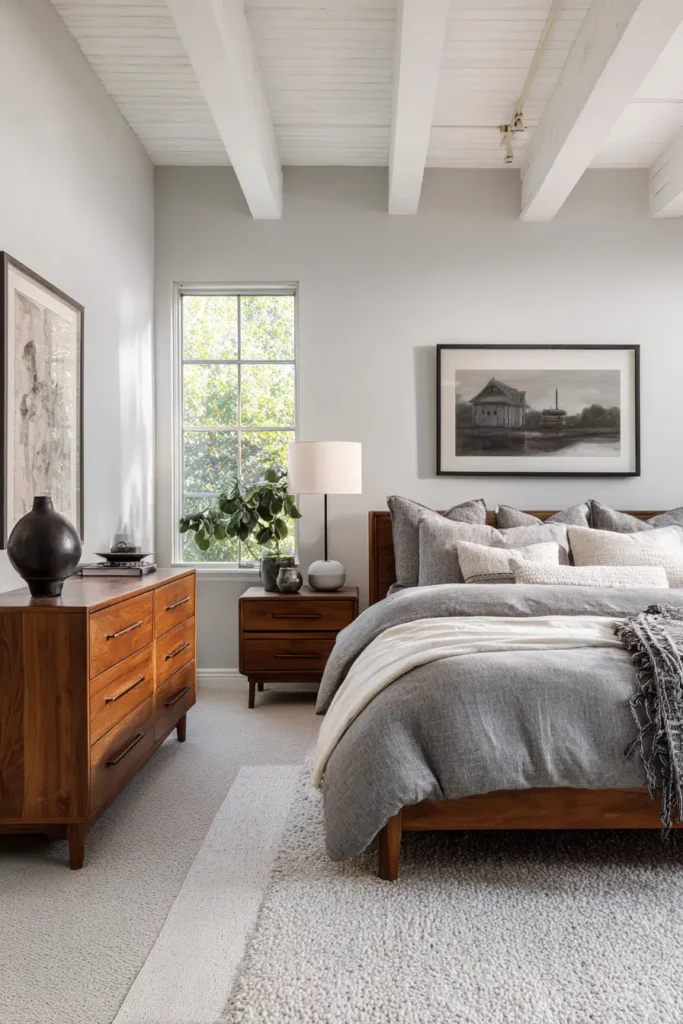 Gray Comforters in Classic Bedrooms