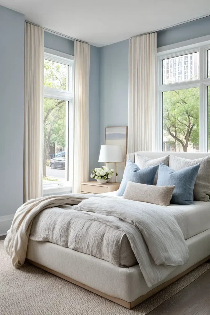 Light Gray-Blue Walls for Cool Serenity