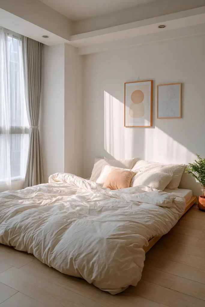 Minimal Bedroom with Cute Accents