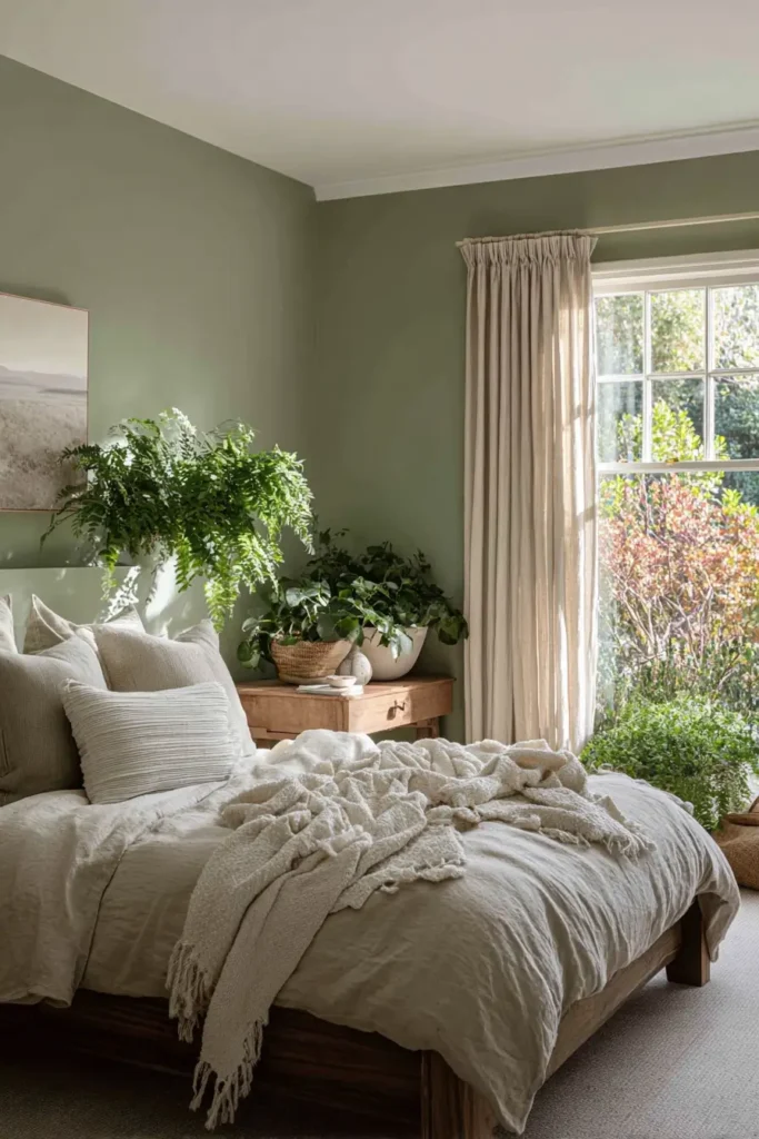 Muted Green Walls for Nature-Inspired Calm