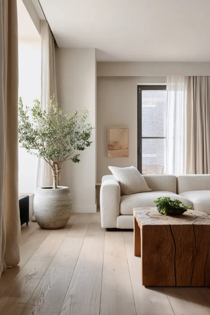 Natural Materials That Ground the Space