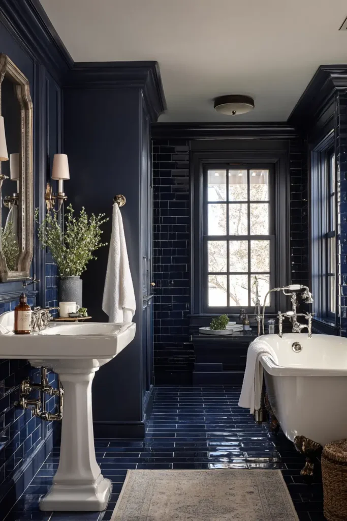 Navy Blue Tiles for Timeless Elegance