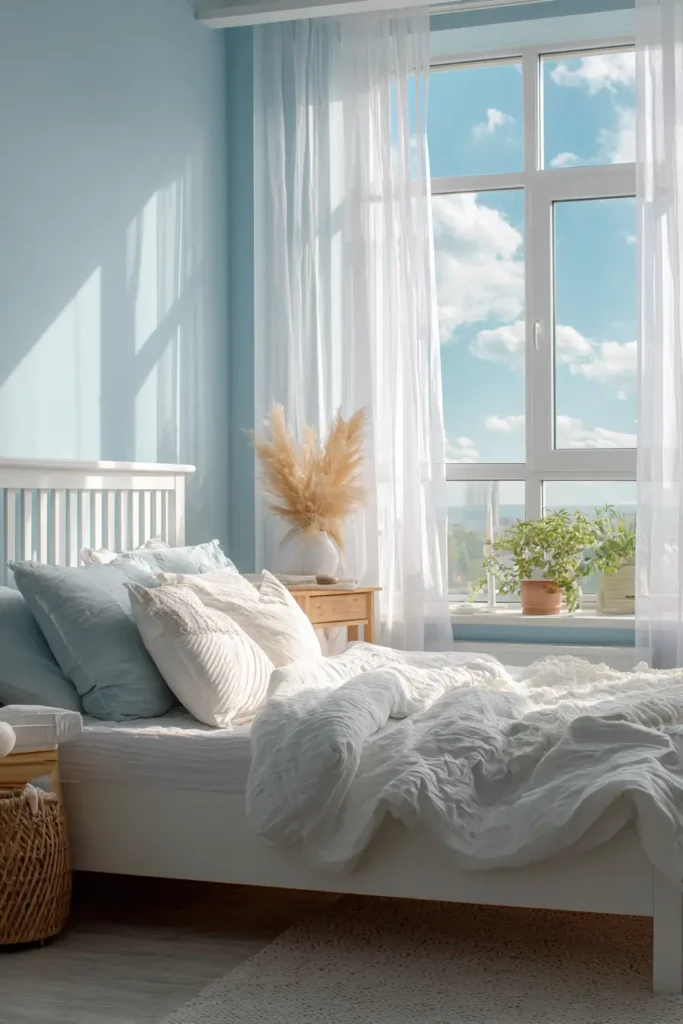 Pale Blue Walls That Bring Gentle Serenity