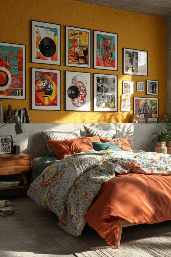 Retro Album Art for Bold and Creative Rooms
