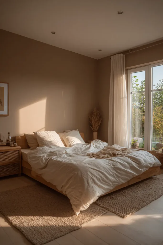 Soft Brown Walls That Create a Calm Foundation