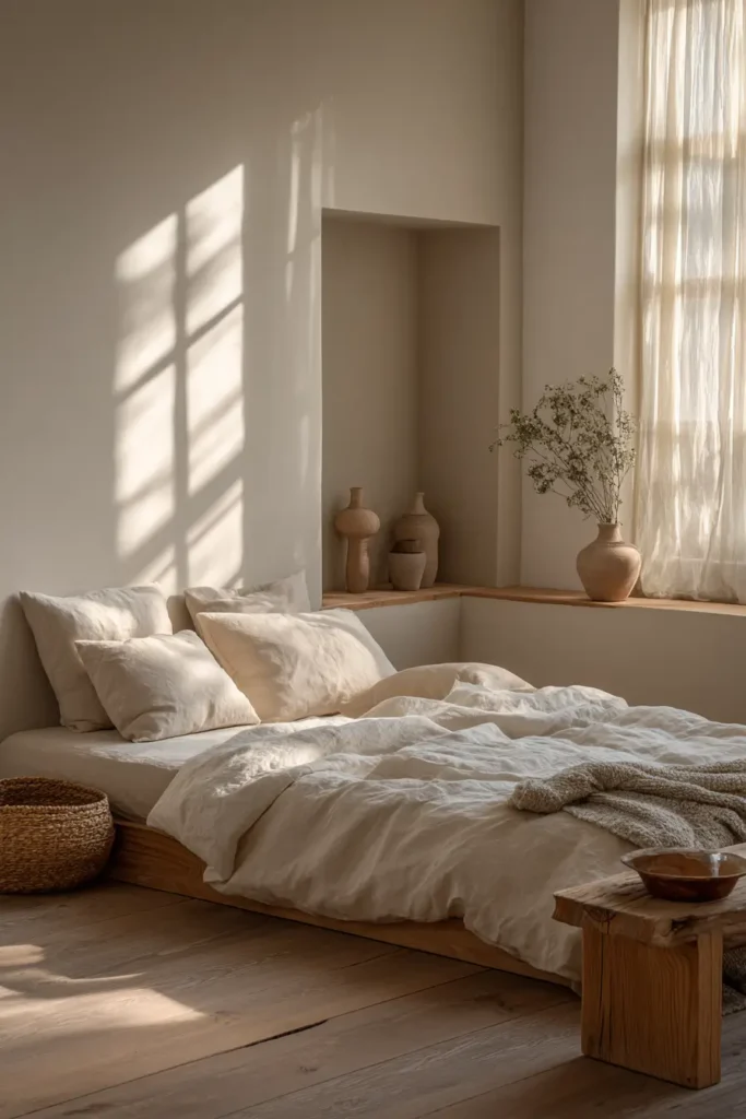 Soft Neutral Bedroom with Calm Energy