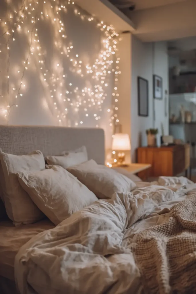 Warm String Lights for a Dreamy Glow